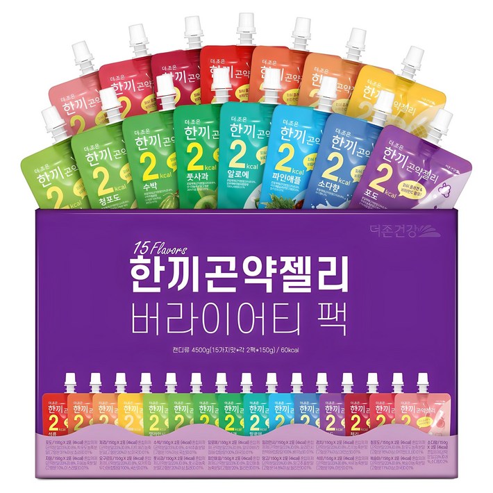 더존건강 한끼 곤약젤리 버라이어티 팩 30개입, 4.5kg, 1세트 더존건강 한끼 곤약젤리 버라이어티 팩 30개입, 4.5kg, 1세트