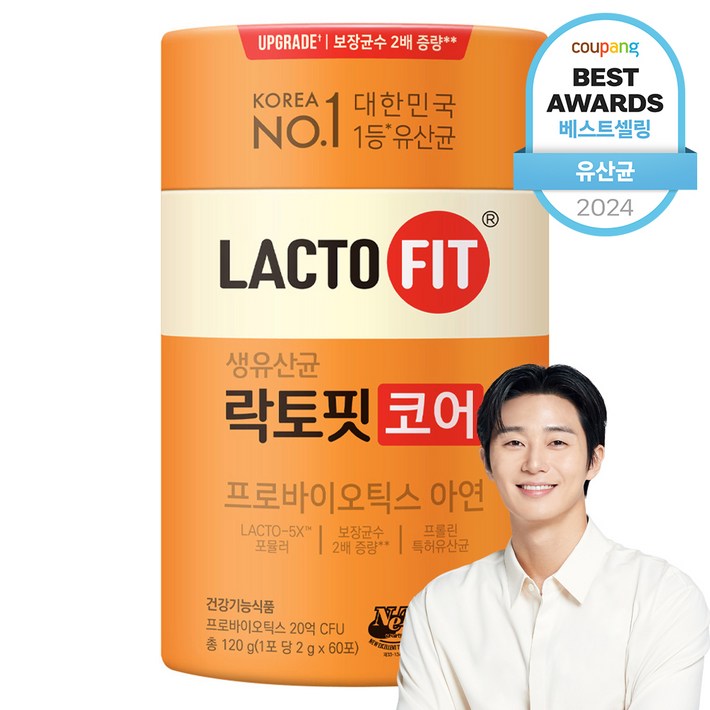 종근당 락토핏 생유산균 코어 1통(2개월분) 생 유산균, 120g, 1개