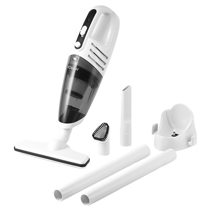 보만 차량 가정용 핸디형 무선청소기, 화이트, VC7210PL