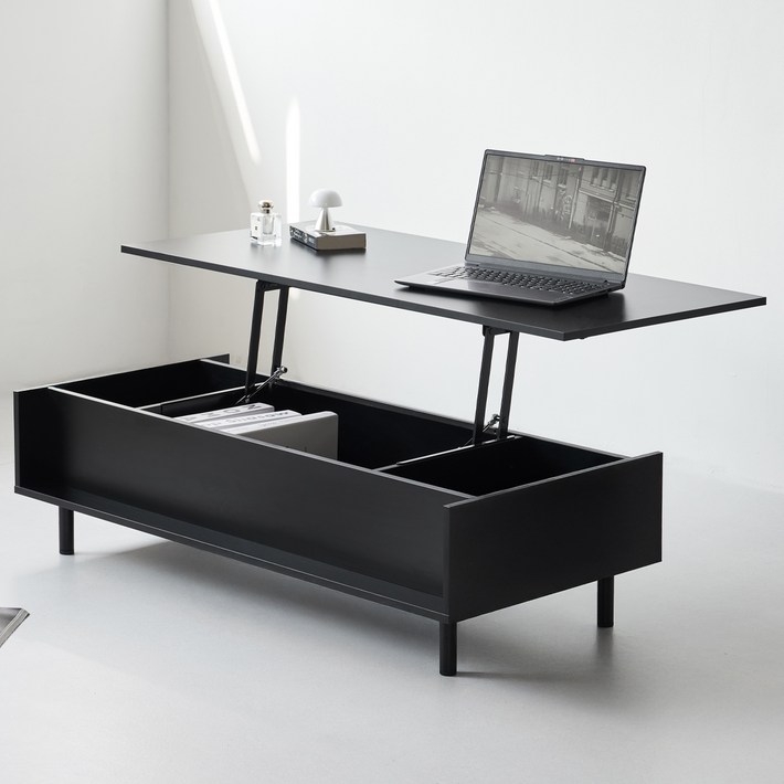 도모 에스텔로 리프트업 테이블 1000 방문설치, 블랙