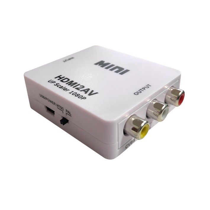유커머스 HDMI to 3RCA AV 컨버터 영상 변환