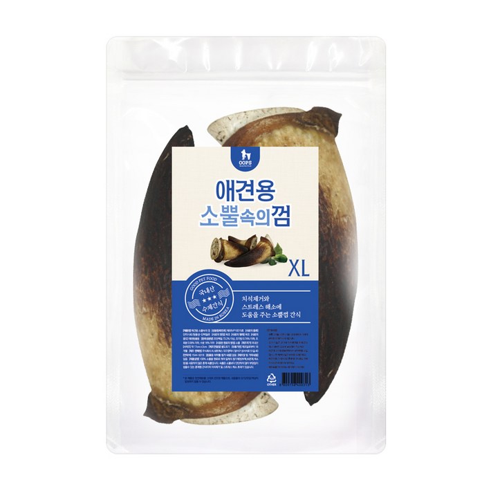 웁스 소뿔속의 껌 강아지 간식 XL 2p 웁스 소뿔속의 껌 강아지 간식 XL 2p