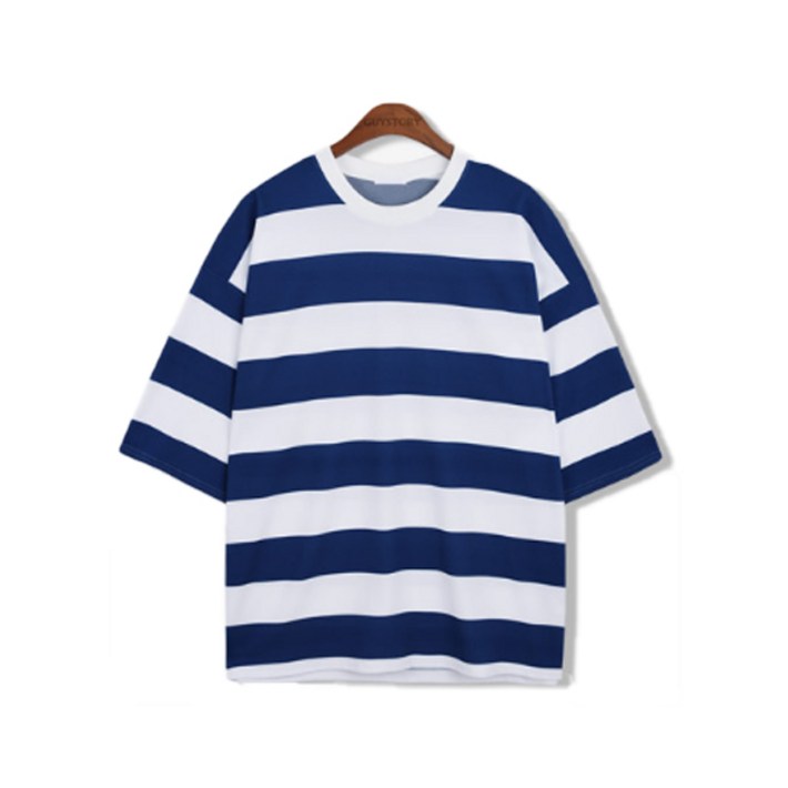 가이스토리 남성용 가토박스 엠보 스트라이프 반팔티