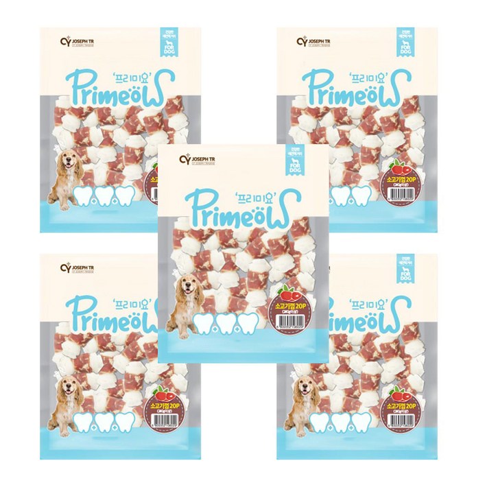 프리미요 소형견 딩고껌 20p, 소고기, 240g, 5개