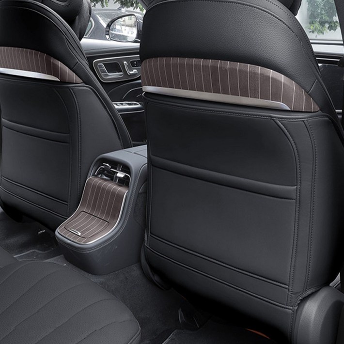 카에버 벤츠 호환 틈새수납 킥매트 킥커버 E클래스 24년 이후 모델 W214 운전석  조수석 풀커버 세트, 노블 블랙, 1세트