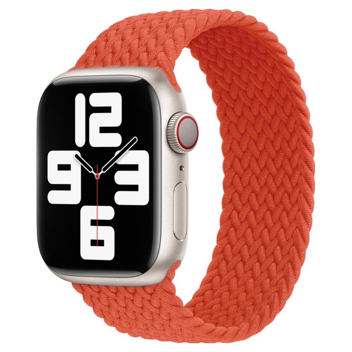 우먼스9999 애플워치 호환 브레이드 솔로루프 패브릭 스트랩 밴드 L