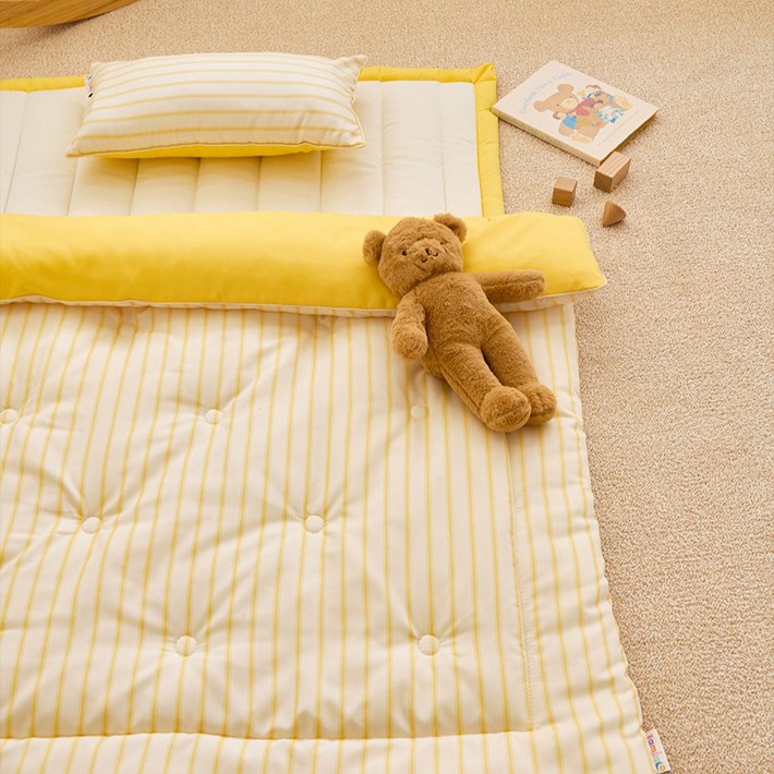 잠자코 유아용 도레미 가방형 낮잠이불 세트 분리형