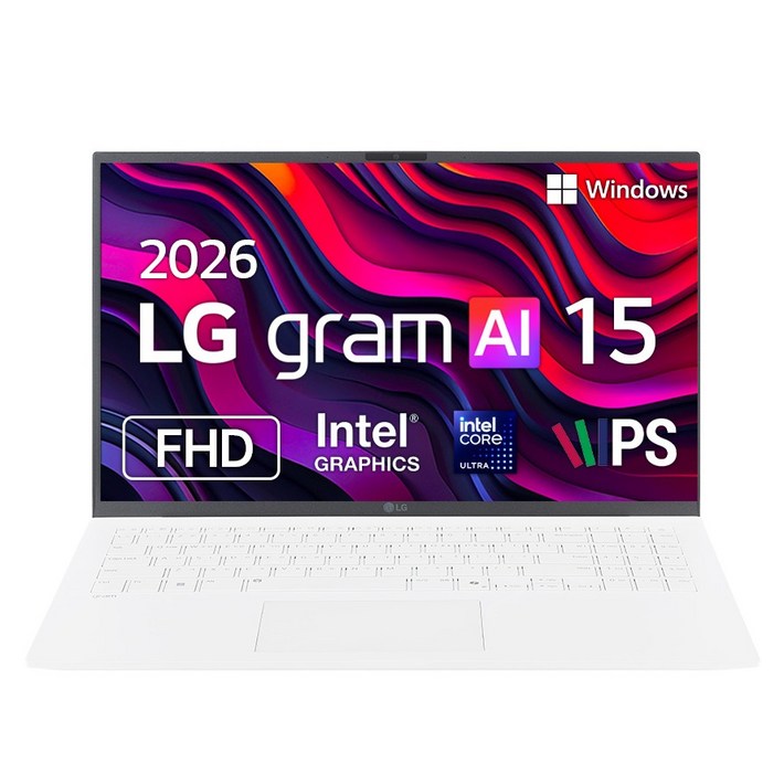 LG전자 2026 그램 AI 15 코어Ultra5, 단일 색상, 15Z90UGS5CK, 256GB, 16GB, WIN11 Home