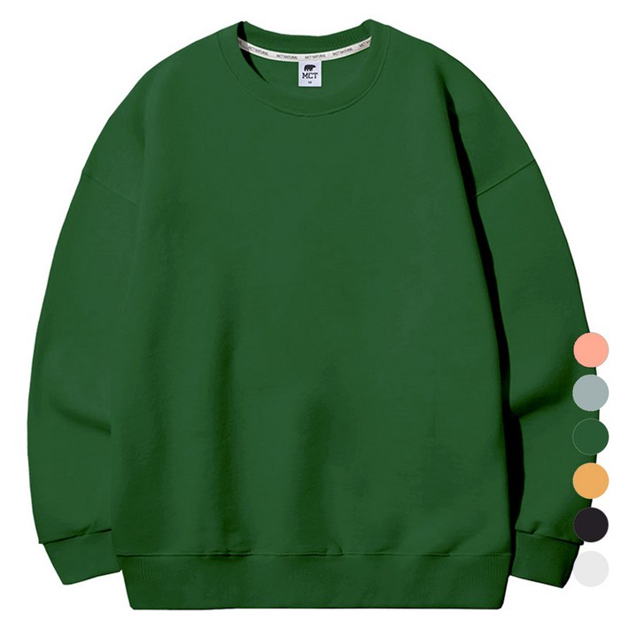 엠씨티 문컬렉션 편안한 데일리 스판 맨투맨 티셔츠