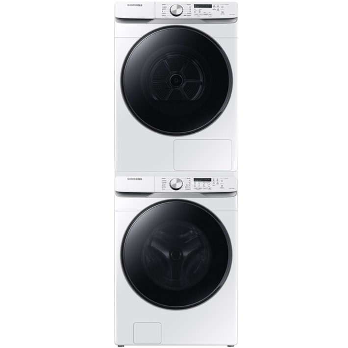 삼성전자 그랑데 세탁기 WF19T6000KW 19kg 건조기 DV17T8520BW 17kg 직렬설치 키트 방문설치