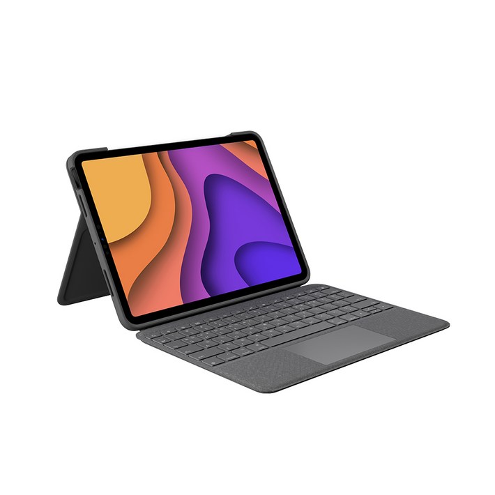 로지텍 폴리오터치 iPad Air  M2/4/5세대 터치패드 키보드 케이스