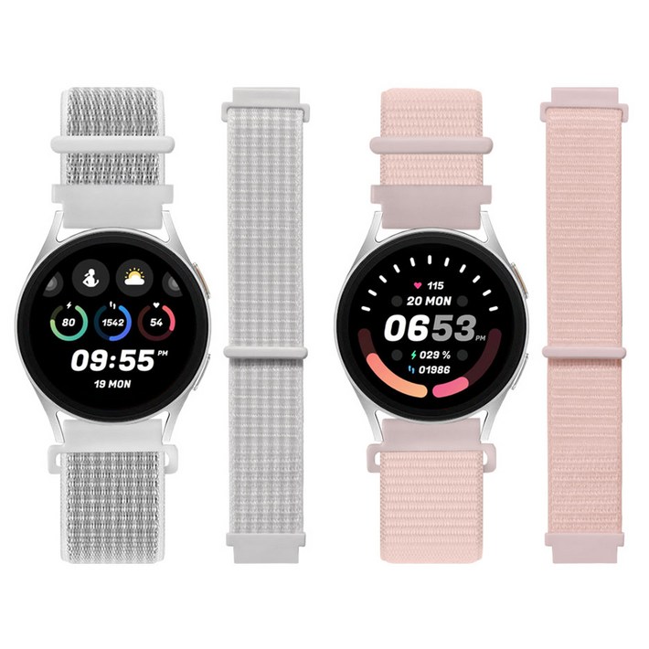 리아몬트 갤럭시워치 나일론 스포츠루프 밴드 스트랩 2개 세트