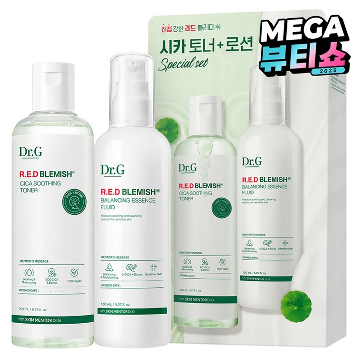 닥터지 레드 블레미쉬 시카 토너 200ml  로션 150ml 세트, 1세트