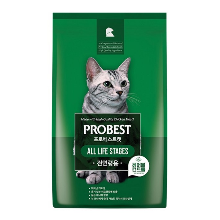 프로베스트 전연령 캣 기능성 사료, 닭, 15kg, 1개 프로베스트 전연령 캣 기능성 사료, 닭, 15kg, 1개