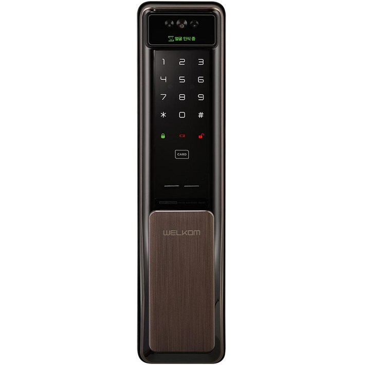 웰콤 솔리티 얼굴인식 푸시풀 디지털 도어락 WSP2900A 방문설치