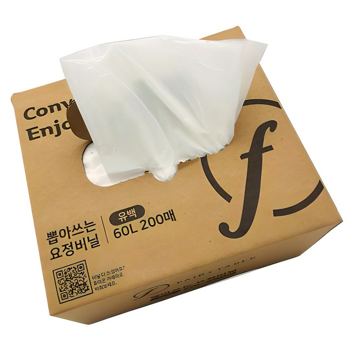 국내생산 뽑아 쓰는 요정비닐 200p, 60L, 1개