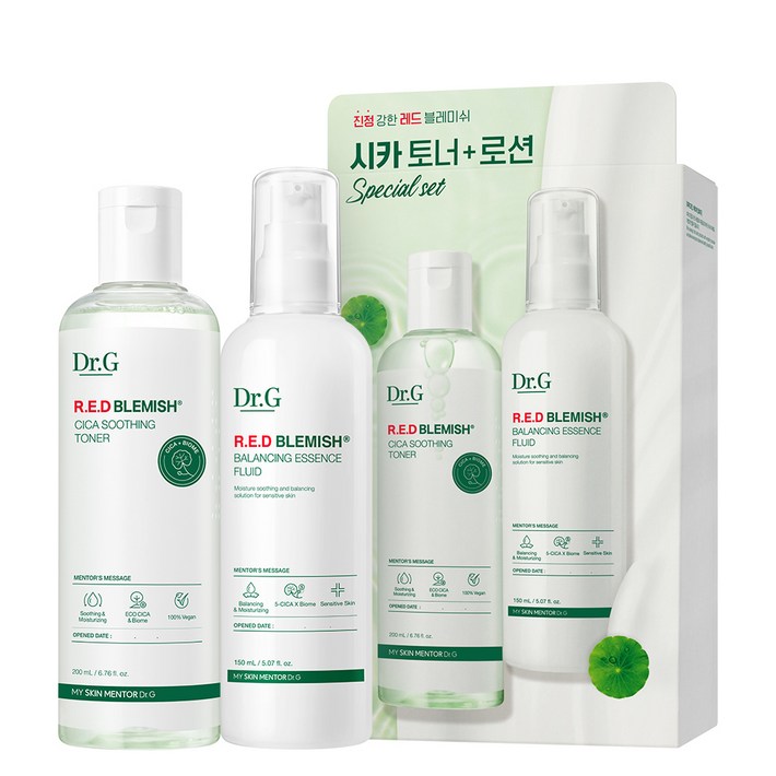닥터지 레드 블레미쉬 시카 토너 200ml 로션 150ml 세트, 1세트