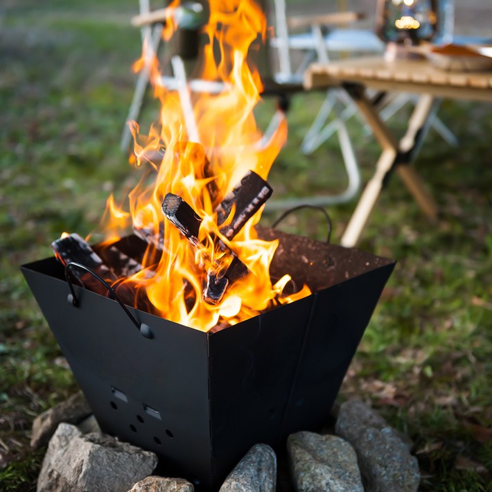 레토 접이식 불멍 캠핑 화로대  전용가방  고정클립 2p 세트 LCPFB01