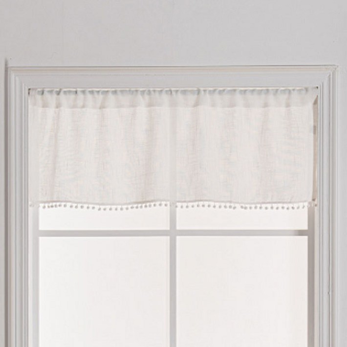 지앤와이 폼폼 창문 가리개 바란스 커튼