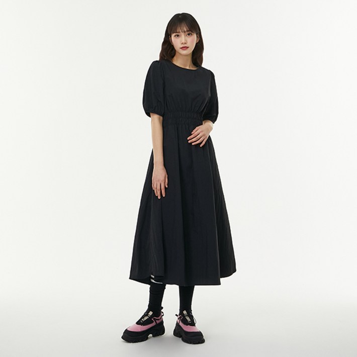 랩 허리 스모킹 나일론 원피스 AQ2WOM83
