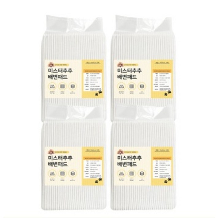 미스터추추 강아지 배변패드 45g, 50개입, 4개