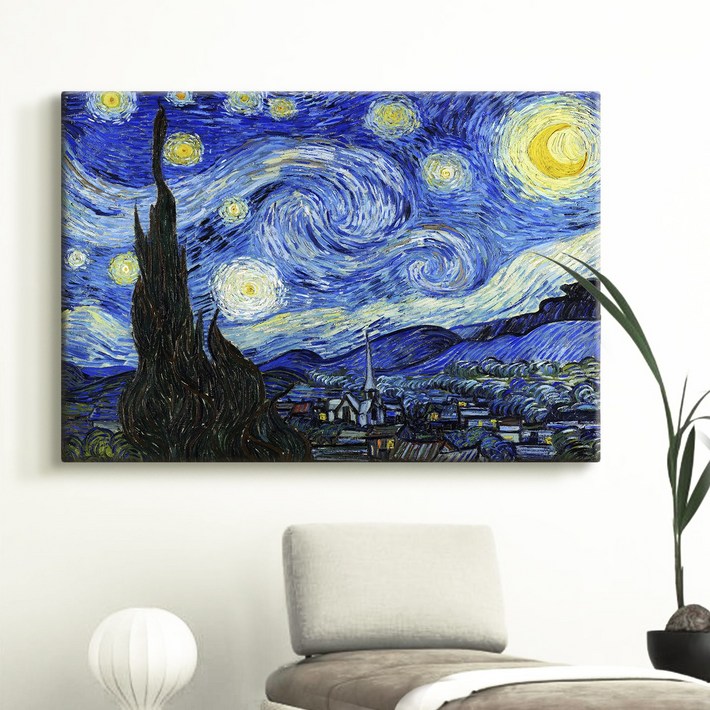 더 아트 컴퍼니 빈센트 반 고흐 명화그림 인테리어 캔버스액자 80종 140, 2. VG별이 빛나는 밤 더 아트 컴퍼니 빈센트 반 고흐 명화그림 인테리어 캔버스액자 80종 140, 2. VG별이 빛나는 밤