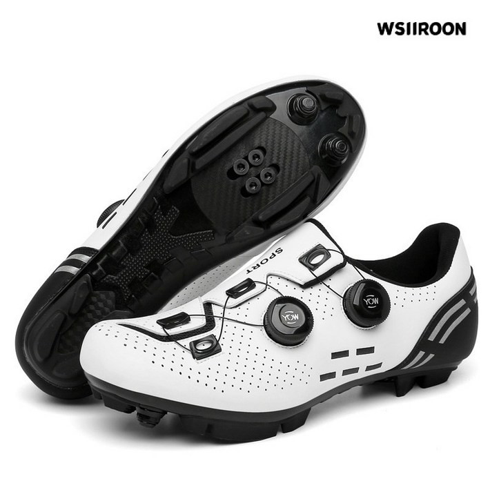 WSIIROON 자전거신발남성용 ZXC001, 흰색산지 밑바닥