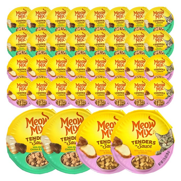 미유믹스 캣 리얼 혼합 치킨 18개  칠면조 18개