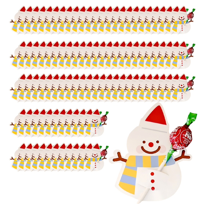 해핑유 크리스마스 캔디페이퍼 사탕꽂이 포장 100매