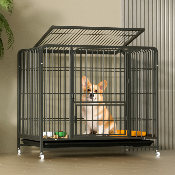 ZOZOFO 반려동물 사각케이지 강아지 울타리 애견 철장 대형견 사각철장