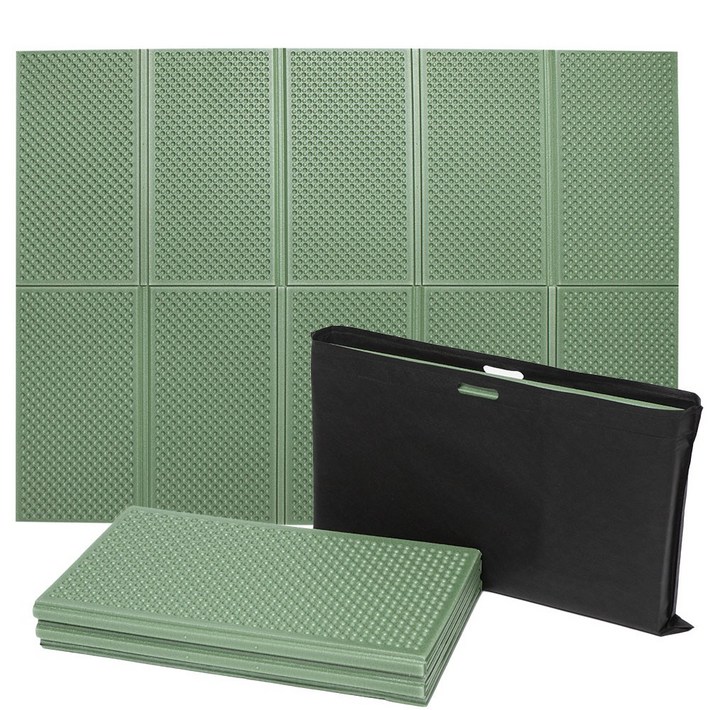 쿠셔니 캠핑매트 2단 엠보싱 발포매트 차박매트   보관가방 중형 200cmx140cm 2인용