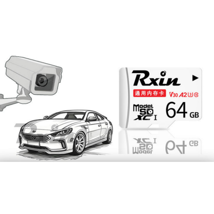 128g 고속 메모리카드 전용 메모리카드 64G 블랙박스 범용 FAT32 포맷, 64GB, 1개