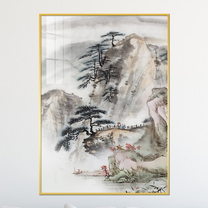 아트블루 산수화 동양화 거실 침실 인테리어 액자 집들이 개업선물, 5 산수화아름다운강산 아트블루 산수화 동양화 거실 침실 인테리어 액자 집들이 개업선물, 5 산수화아름다운강산