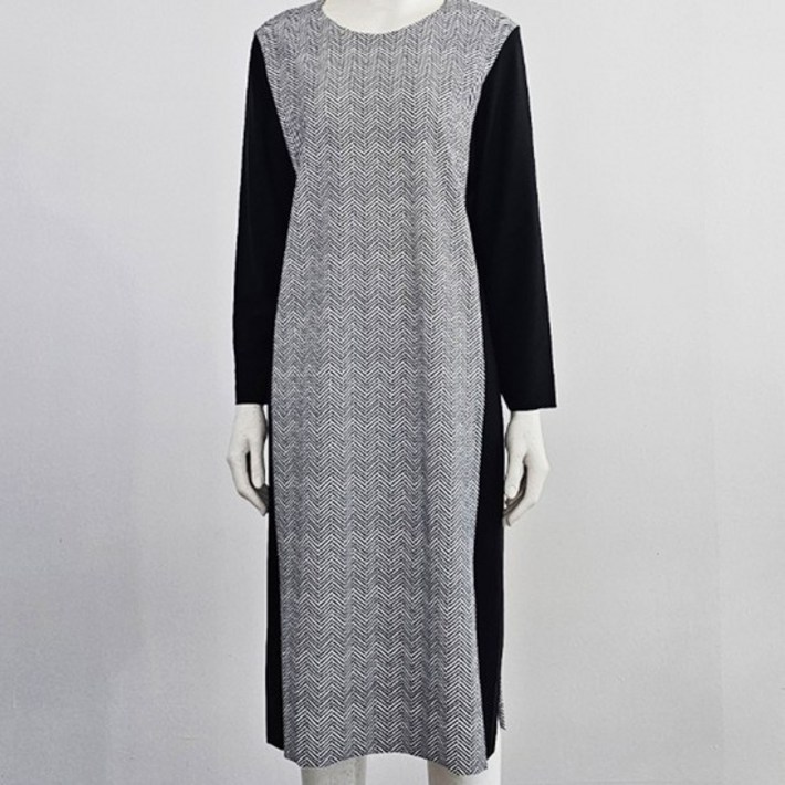 최초가 159000원 배색원피스 ABMDDN03 BK