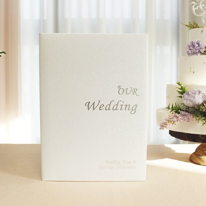 성혼선언문 혼인서약서 케이스 디자인 Our Wedding 화이트 결혼식축사 셀프웨딩 준비물 예식축사 소품 웨딩상장케이스, 1세트 성혼선언문 혼인서약서 케이스 디자인 Our Wedding 화이트 결혼식축사 셀프웨딩 준비물 예식축사 소품 웨딩상장케이스, 1세트