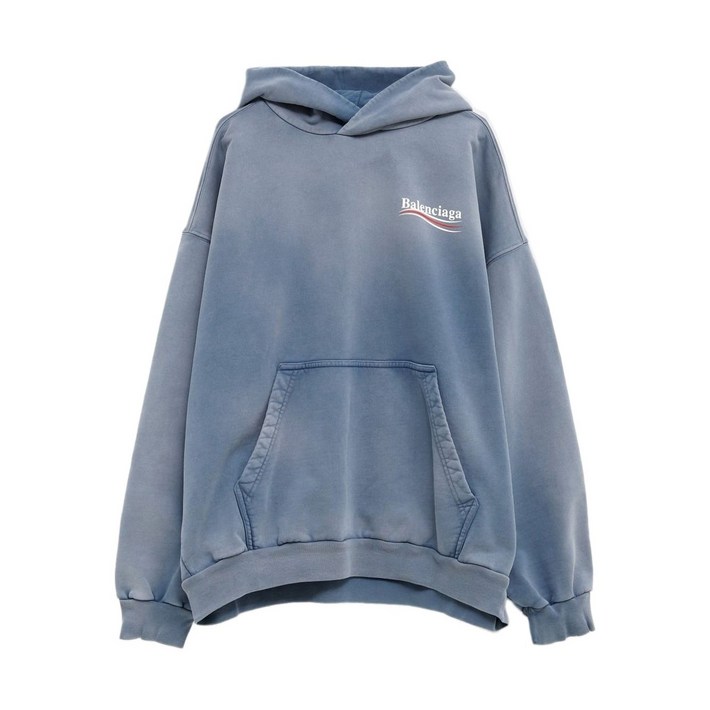 발렌시아가 로고 프린트 후디