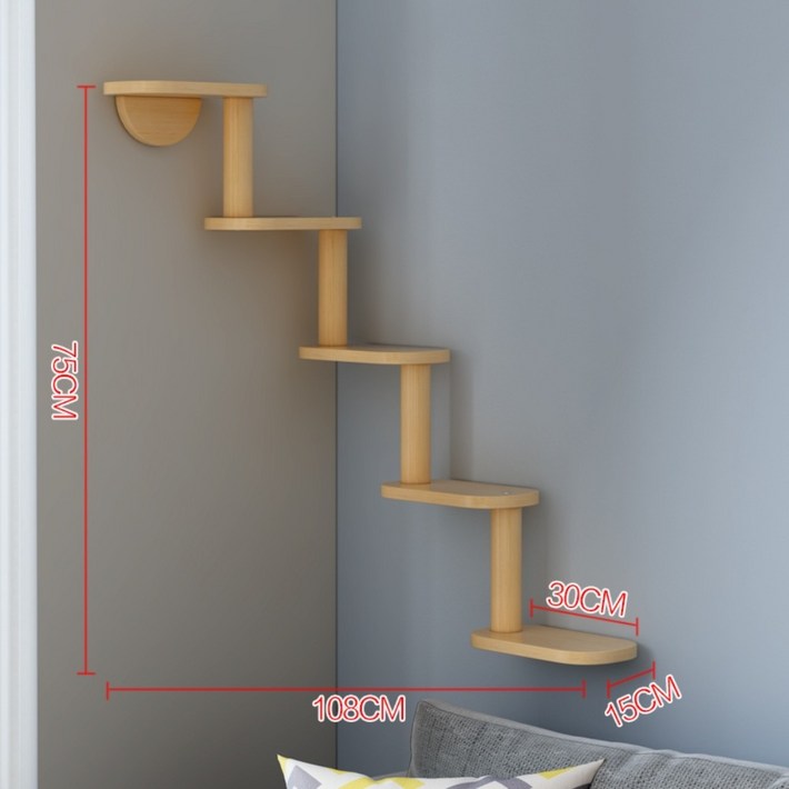 고양이 벽 타워 캣워커 놀이터 선반 세트 DIY