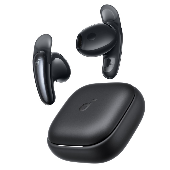 앤커 사운드코어 리버티버즈 세미 인이어 블루투스 이어폰, 블랙, D1200