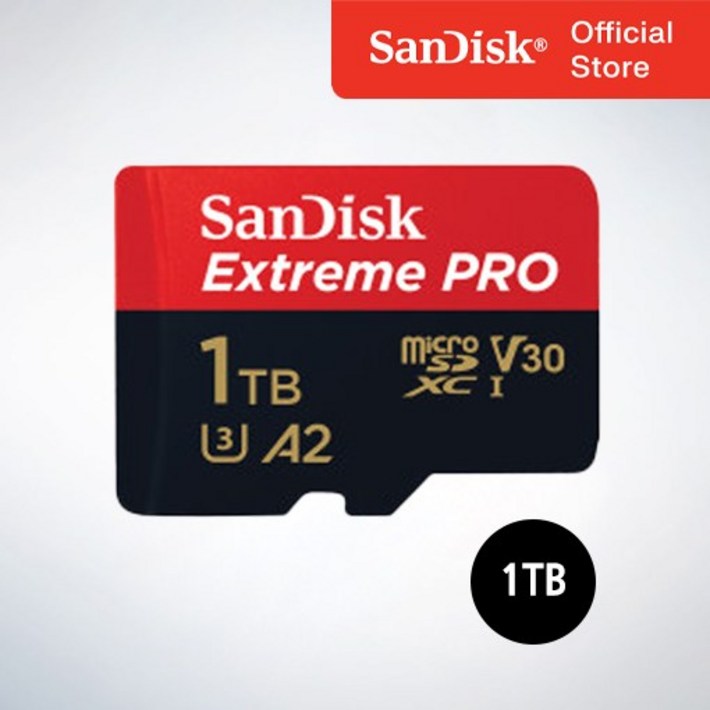 샌디스크코리아 공식인증정품  마이크로 SD 카드 SDXC Extreme Pro UHS-I 익스트림 프로 QXCD 512GB