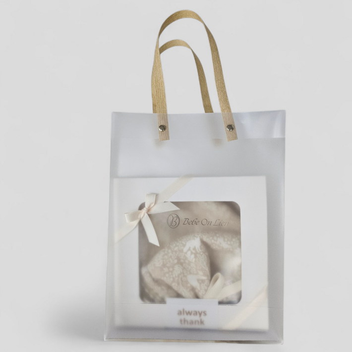 선물추천 베베온리앙 솔레이 포레 턱받이보넷헤어밴드 세트