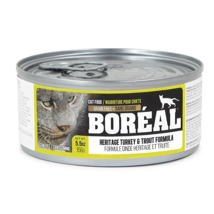 보레알 캣 고양이 주식캔 습식사료, 칠면조송어, 156g, 1개