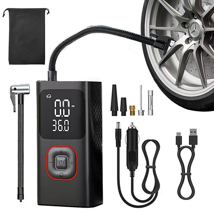아우리넥스 휴대용 셀프 타이어 공기압 주입기