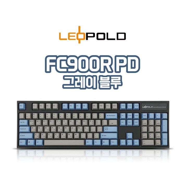 레오폴드 900R PD 그레이블루 클래식 기계식 키보드