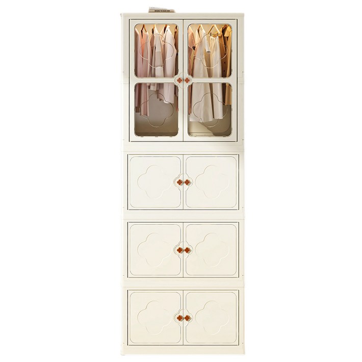 지비킹 접이식 대용량 양문수납장 대형 수납장 옷정리함 옷장 리핑박스 풀딩박스, 3단1장