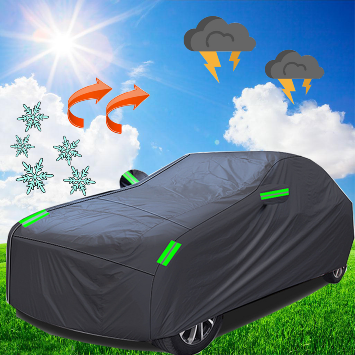 자동차 바디커버 2중구조 사계절 자동차 커버 자동차커버 커버 햇빛 보관파우치 열차단 자외선차단 보온보냉효과 차량가림막 480175120CM