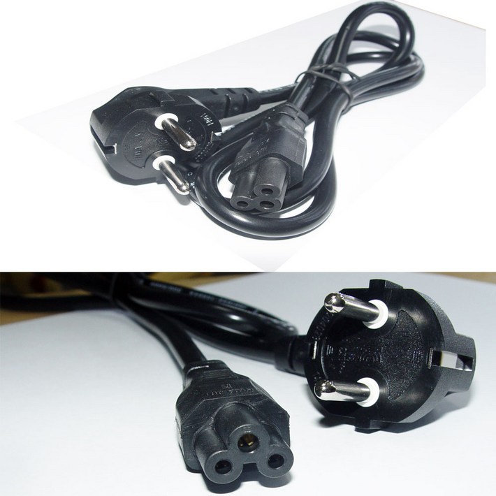 100 국산 아니면 환불 3구 크로바 전원케이블 1M 2M 파워케이블 전원선 파워선 전원코드 파워코드 모니터 TV 가전제품 아답타 연결 코드 선 AC220V 2.5A, 1개