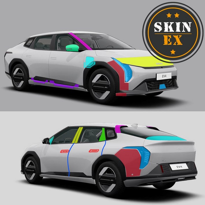스킨엑스 EV4 CT1 PPF 차량보호필름 외장필수패키지D, 1개, 에어어스