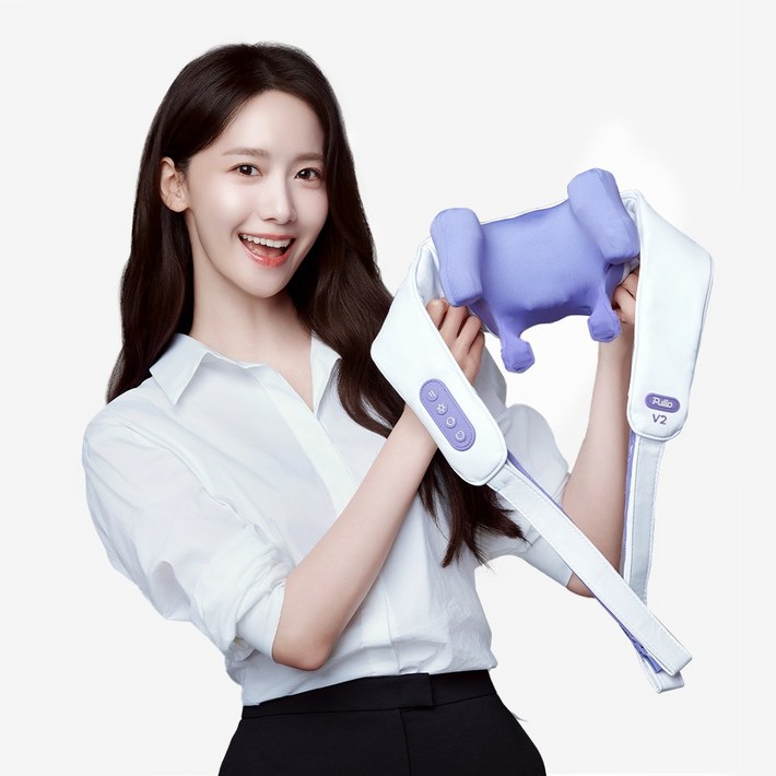 풀리오 본사 풀리오 목 어깨 마사지기 V2 온열 지압 무선 찜질 안마기