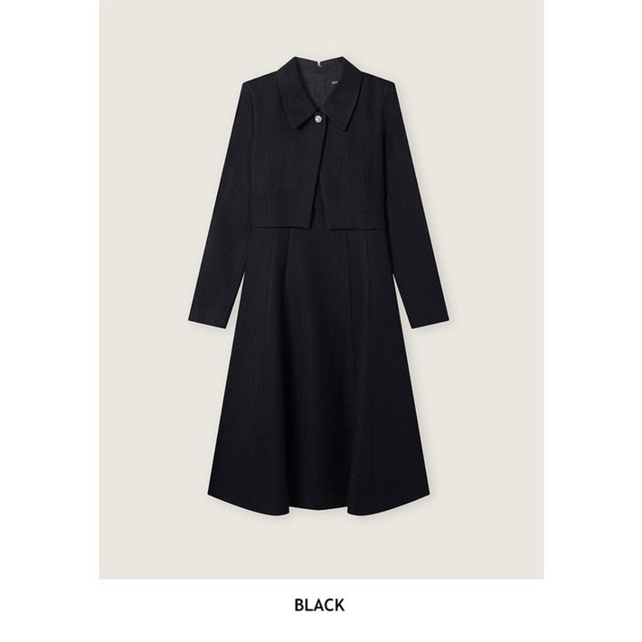 로엠 카라 자켓형 롱 원피스 RMOWF49S13