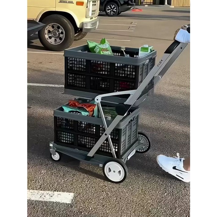 벨라시엘 운송용 접이식 바구니 쇼핑카트 개인